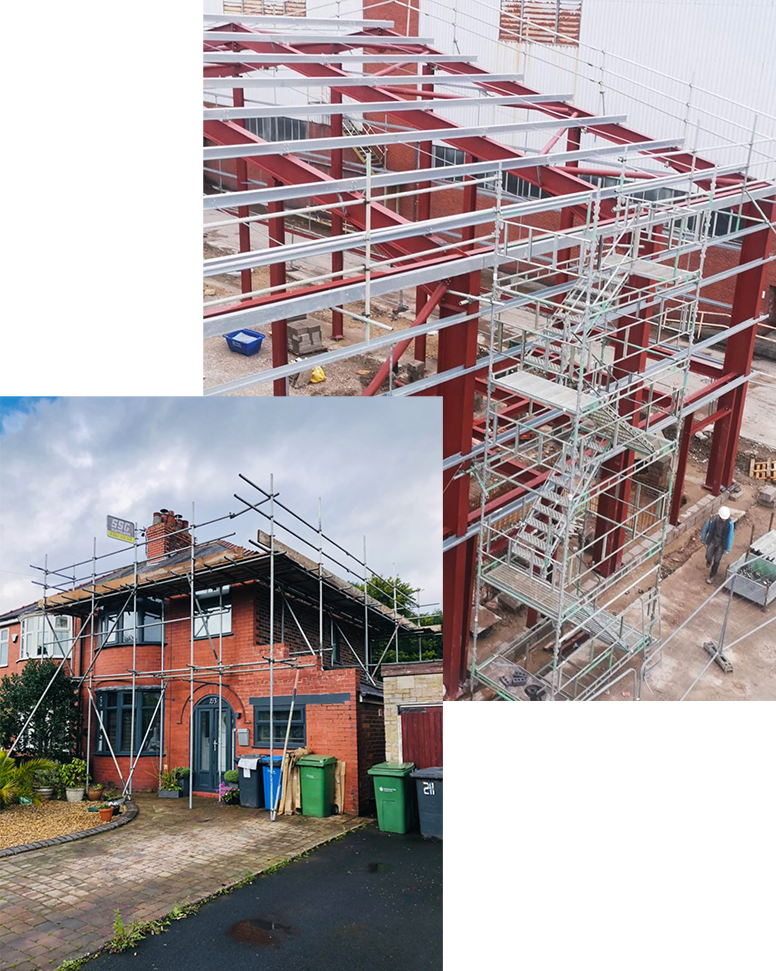 commercial and domestic scaffolding